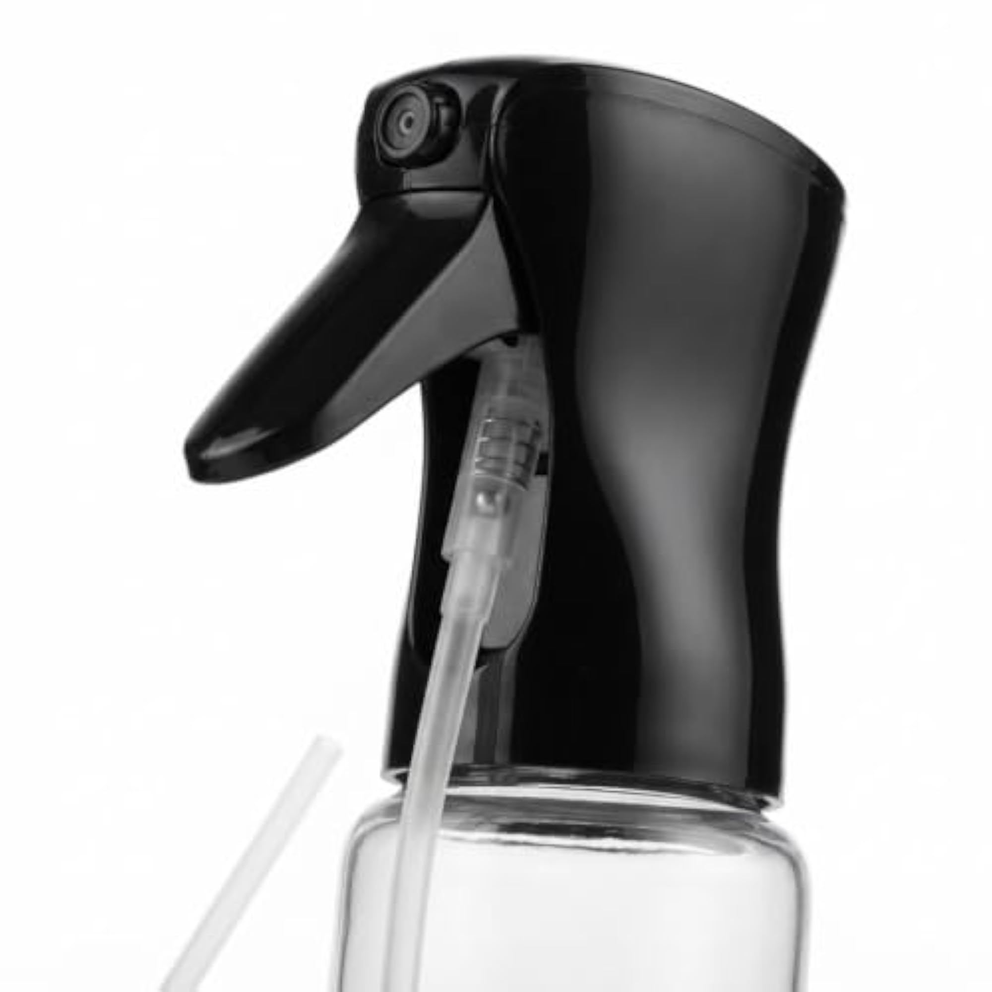 Continuous Fine Mist Spray Bottle, Clear with Black Trigger